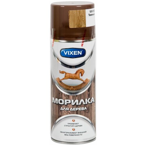 Vixen морилка для дерева, 0.36 кг, 0.52 л, темный дуб vx 12004 эмаль универс оранжевая 520мл аэрозоль vixen арт vx 12004