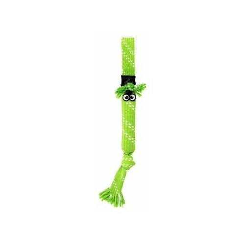 Игрушка Rogz SCRUBZ ROPE TUG TOY SM шуршащая веревочная лайм большая 47509