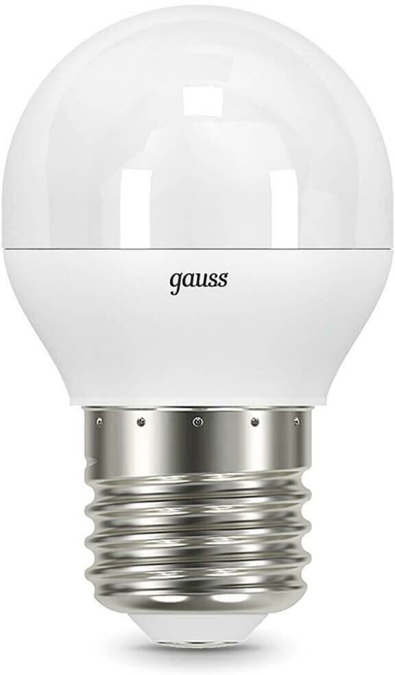 Лампа светодиодная gauss 105102207-D, E27, G45, 7 Вт, 4100 К - фотография № 7