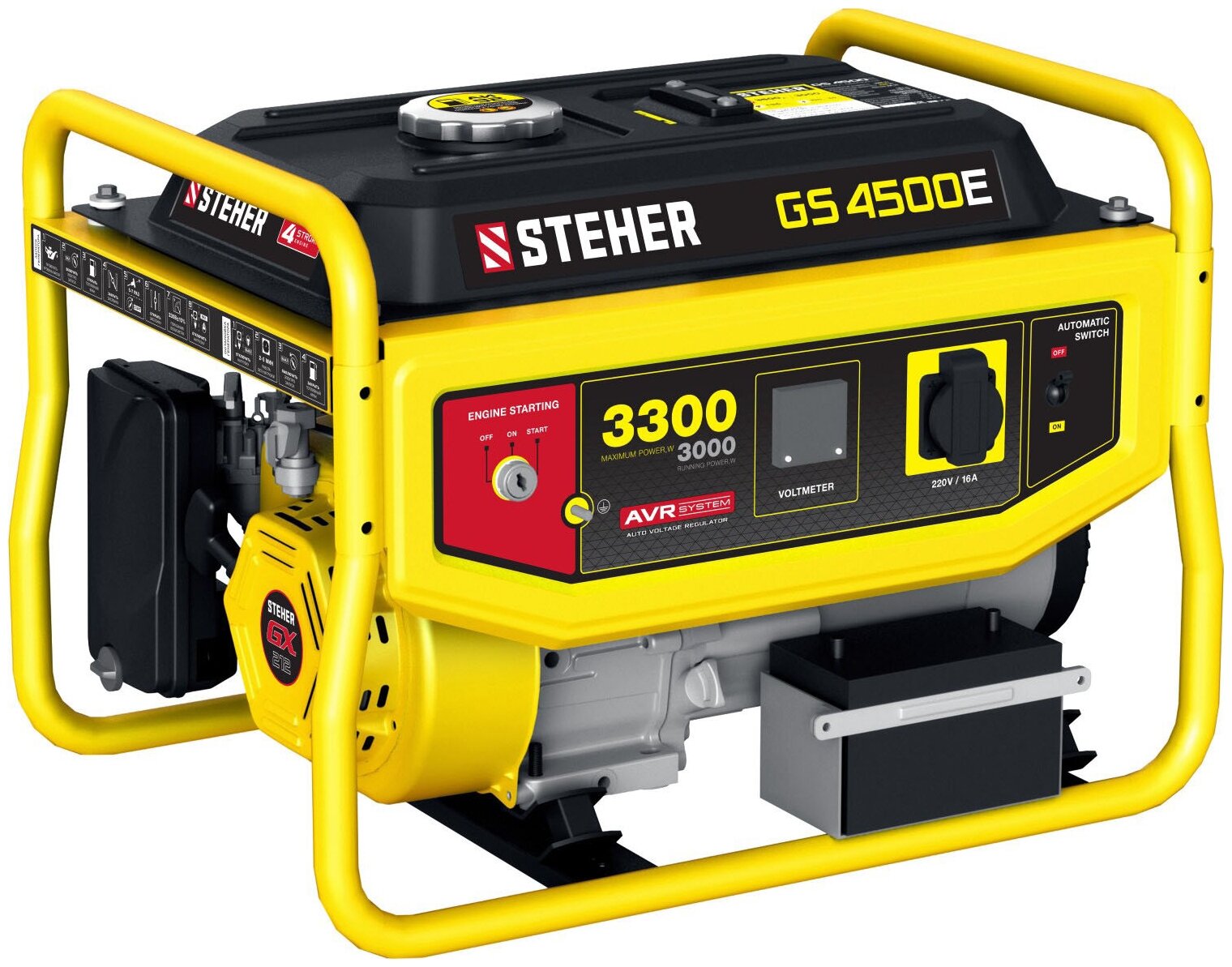 Генератор бензиновый STEHER GS-4500Е