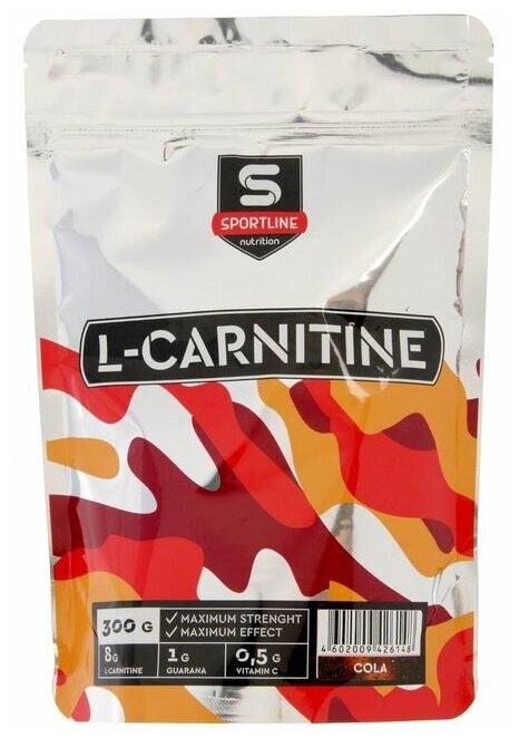 SportLine L-карнитин 7500 мг, 300 гр, кола