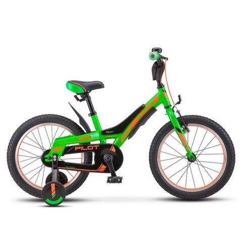 Детский велосипед STELS Pilot 180 16 V010 (2020) 9 зеленый (требует финальной сборки) детский велосипед stels captain 18 v010 рама 10 оранжевый 2020 10