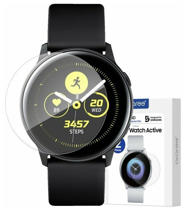 Пленка защитная Samsung araree Pure Diamond для Samsung Galaxy Watch Active2 (GP-TFR830KDATR) - фото №1