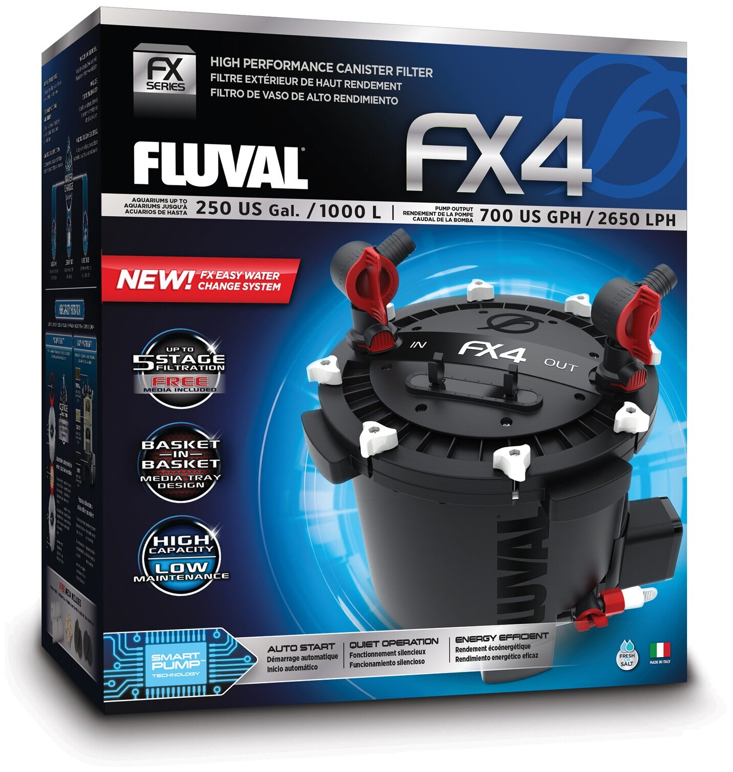 Фильтр внешний для аквариума HAGEN FLUVAL FX4, 1700 л/ч, объем аквариума до 1000 л