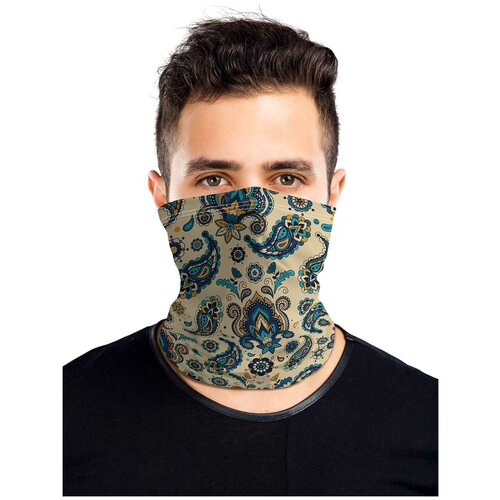 фото Универсальный бафф маска joyarty "цветочные узоры"