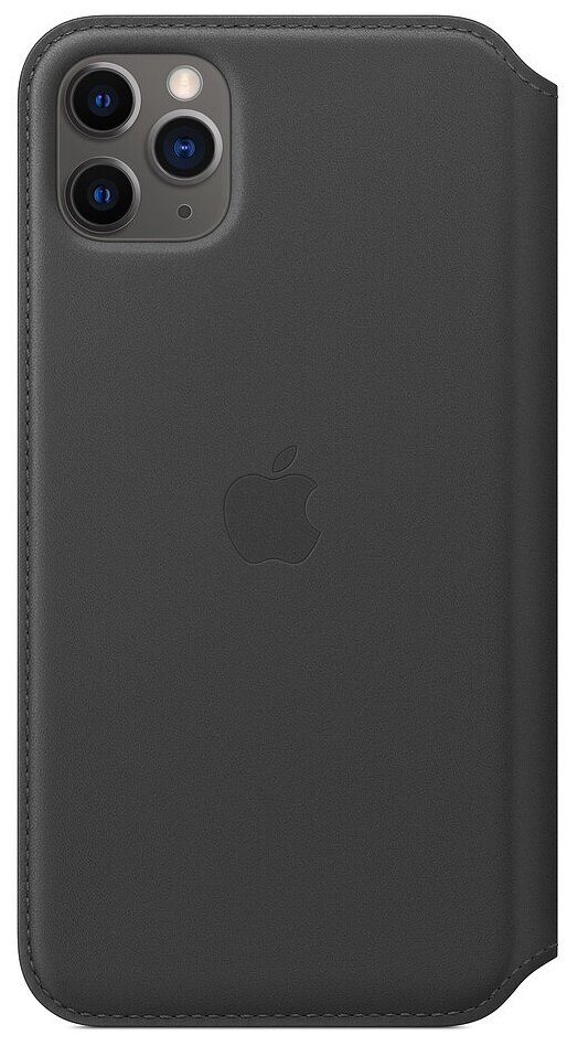 Чехол Apple Folio кожаный для iPhone 11 Pro Max, черный