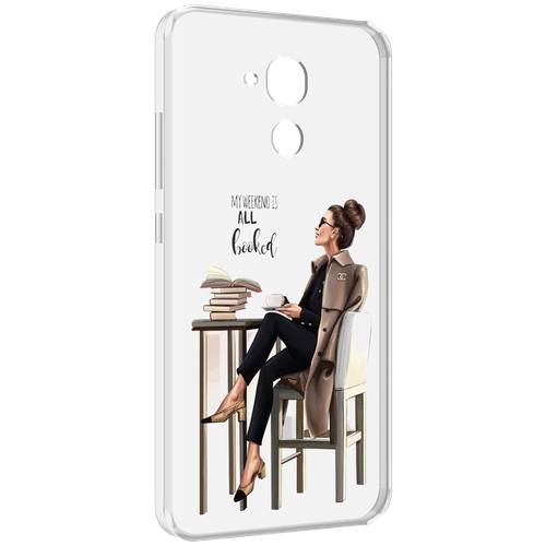 Чехол MyPads Девушка-в-кофейне для Huawei Honor 5C/7 Lite/GT3 5.2 задняя-панель-накладка-бампер