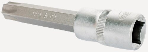 Изображение товара Головка торцевая АвтоDело высокая torx 1/2 T60 L-100 мм, хромованадиевая сталь