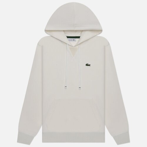 Женская толстовка Lacoste Loose Fit Cotton Blend Hoodie белый, Размер M