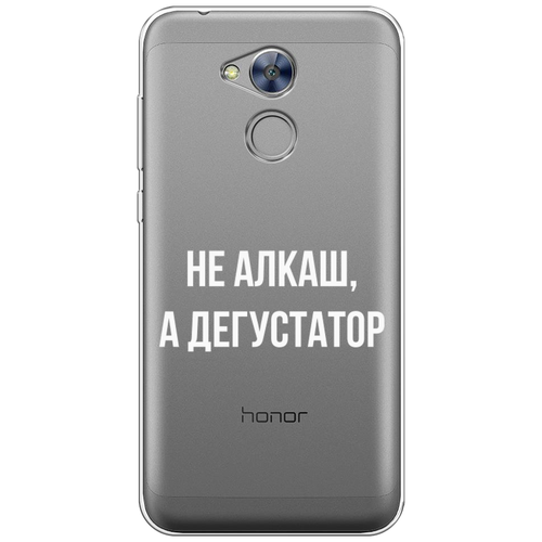 Силиконовый чехол на Honor 6A / Хонор 6А Дегустатор, прозрачный силиконовый чехол на honor 6a хонор 6а на счастье прозрачный