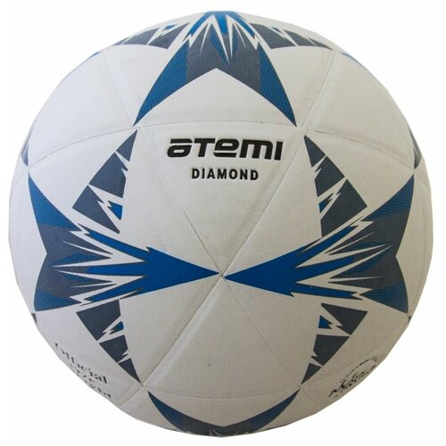 фото Футбольный мяч atemi diamond белый/черный/синий 5