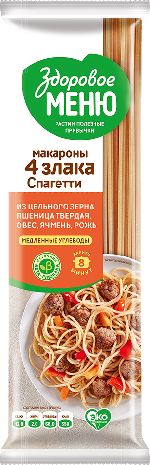 Макароны Dr Naturi Здоровое меню Спагетти 4 злака 400г - фото №6