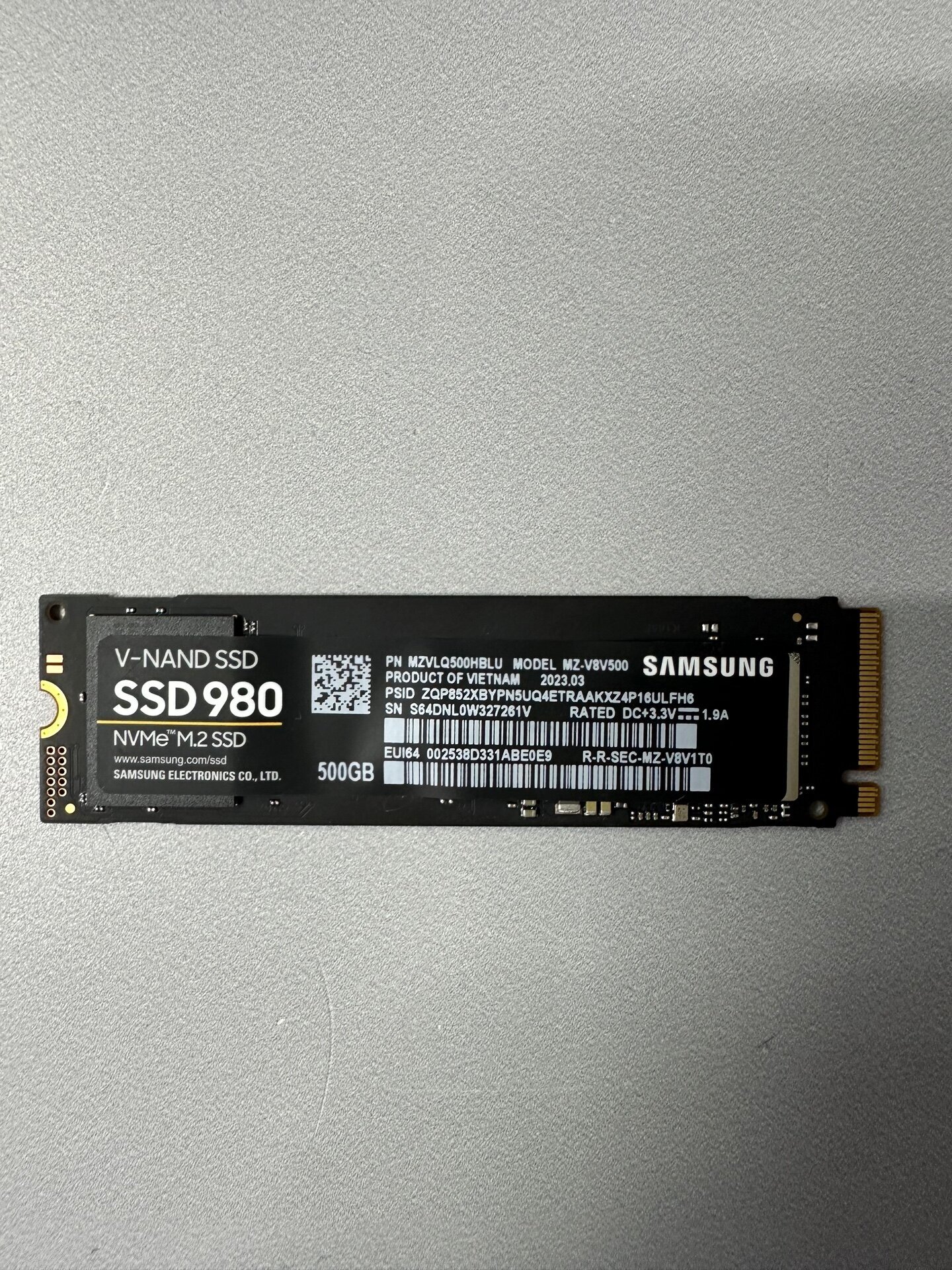 Твердотельный накопитель Samsung 980 500 ГБ M.2 MZ-V8V500BW OEM