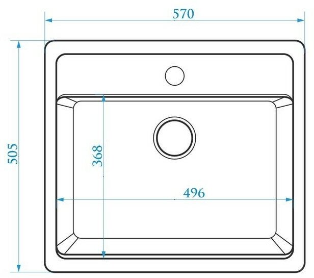 Кухонная мойка Marrbaxx Джекки Z9 (570*505) Глянец Q5 Песочный - фотография № 3