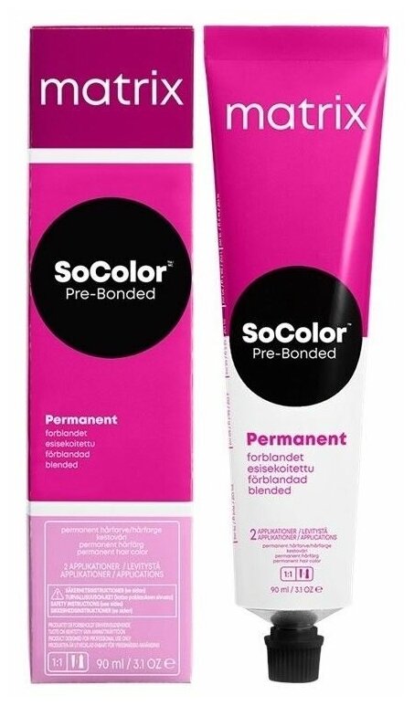 Matrix SoColor Pre-bonded стойкая крем-краска для седых волос Extra coverage