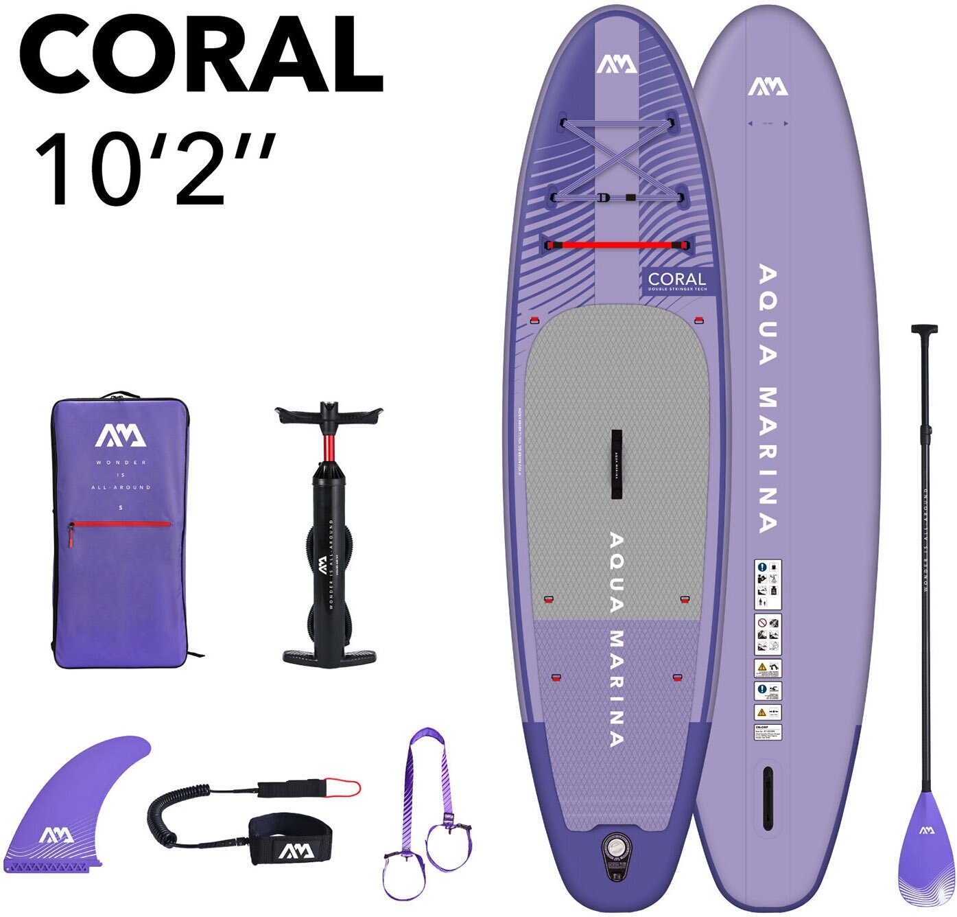 Сапборд комплект Aqua Marina Coral 10'2" (Night Fade)