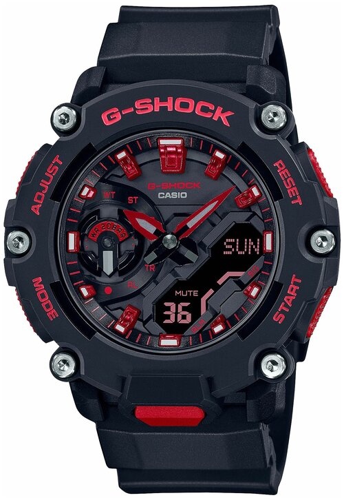 Наручные часы CASIO G-Shock, черный, красный