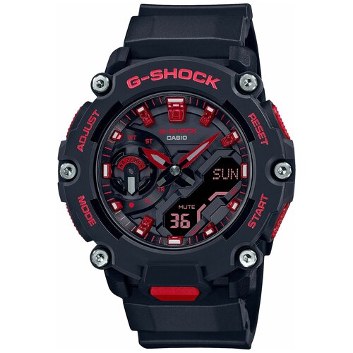 фото Наручные часы casio наручные часы casio g-shock ga-2200bnr-1a, черный, красный