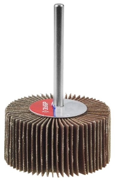 Круг шлифовальный веерный лепестковый на шпильке (30х60 мм: P180) Зубр 36602-180 15054629