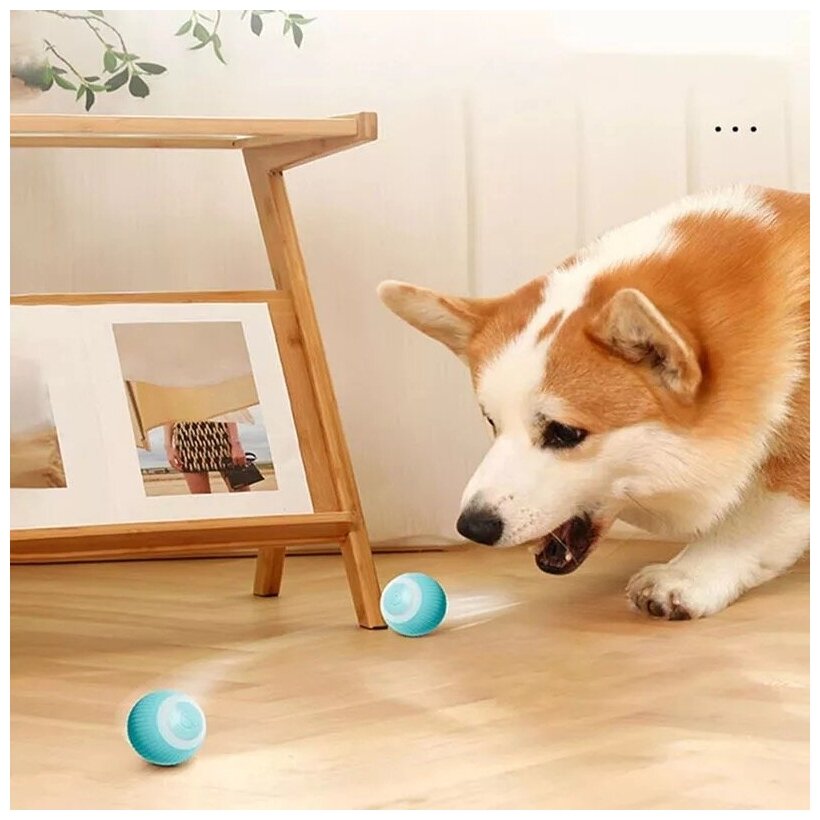 Автоматический мяч для кота, собаки/ Умный мяч для кота, собаки/ Интерактивная игрушка для кошек и щенят 43мм - фотография № 2
