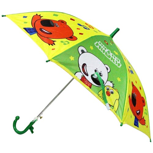 Зонт-трость Играем вместе, зеленый, желтый зонт трость играем вместе механика купол 45 см зеленый желтый