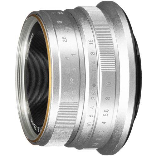 Объектив 7artisans 25mm f18 Fujifilm X серебристый 778100₽