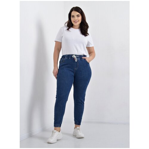 Джинсы джоггеры Verbana, стрейч, размер 60, серый