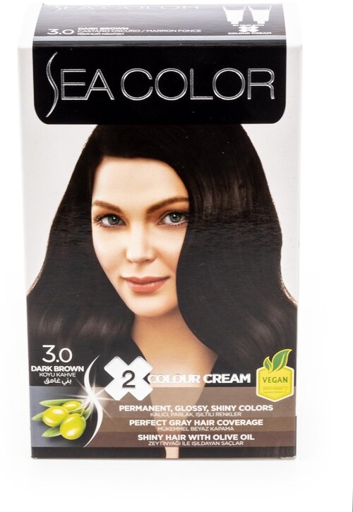 SEA COLOR № 3.0 Темный каштан Краска для волос