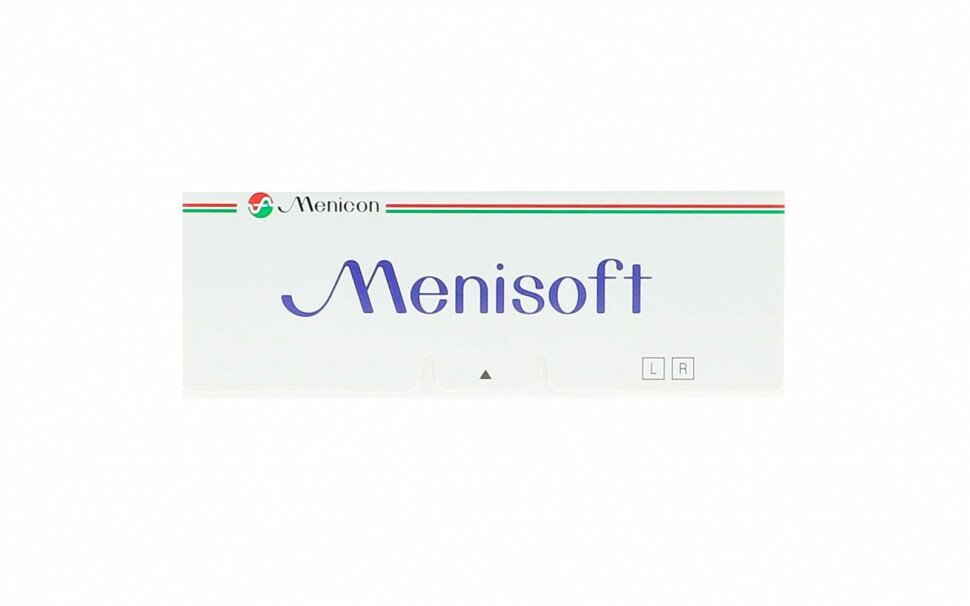 Контактные линзы Menicon Menisoft 3 линзы R. 8.6 -1.75, ежемесячные, прозрачные
