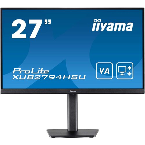 Iiyama Монитор LCD 27 ETE VA-panel 1920x1080 15cm height adj stand 250cdm 4ms Speakers HDMI DisplayPort Speakers USB-HUB 2x 30 2360000₽
