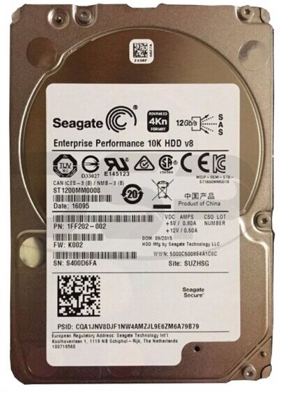 Жесткий диск Seagate ST1200MM0008 1200Gb SAS 2,5" HDD