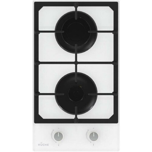 Варочная панель газовая KUCHE GGH 320 WF встраиваемая белая независимая 877800₽