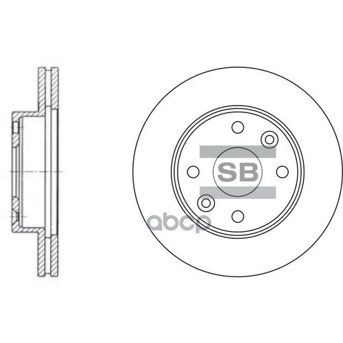 Диск Тормозной Sangsin brake арт SD2012 981₽