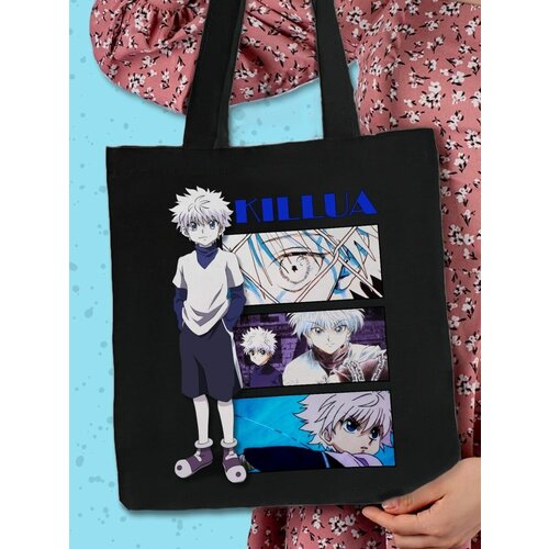 Сумка авоська , бежевый hunter x hunter anime keychain killua zoldyck kurapika key chains fashion backpack keyring creative car pendant gift for man