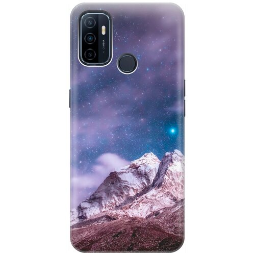 фото Силиконовый чехол на oppo a53 (2020) / a32 / оппо а53 2020 / а32 с принтом "горы и звездное небо" re:pa
