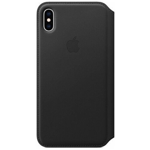 фото Чехол-книжка apple folio кожаный для iphone xs max black