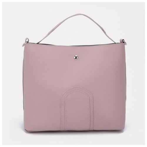 Сумка тоут Miss Bag, розовый сумка тоут no name классическая искусственная кожа розовый