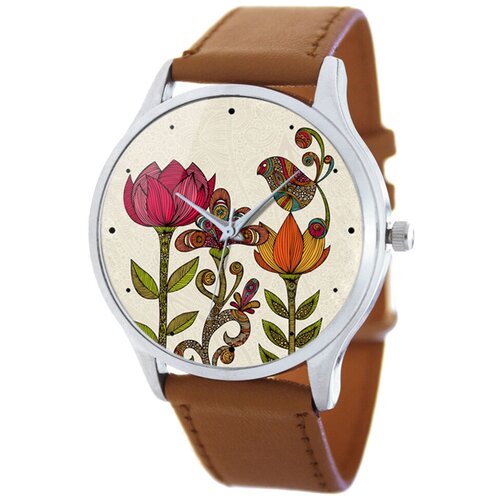 фото Наручные часы tina bolotina flowers extra, коричневый