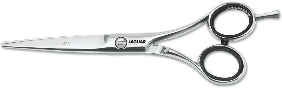 Парикмахерские ножницы JAGUAR White Line CHARM прямые эргономичные 5.75", серебристые 36575