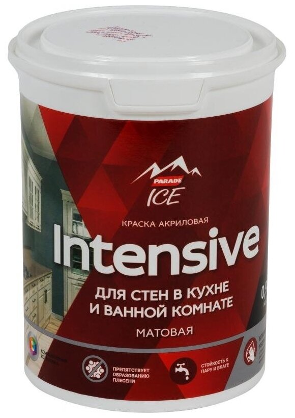 Краска для стен Parade DIY Intensive база A 0.9 л