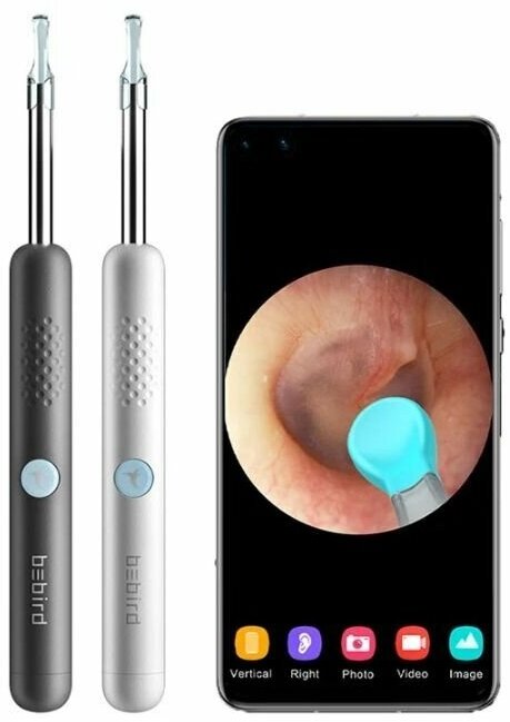 Умная ушная палочка Bebird R1 Smart Visual Spoon Ear Stick черная - фотография № 4