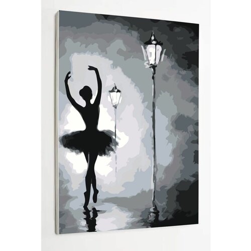 Картина по номерам на холсте/ Балерина Балет Девушка, 40х60 см