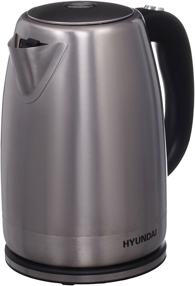 Чайник электрический HYUNDAI , 2200Вт, серебристый матовый и черный - фото №6