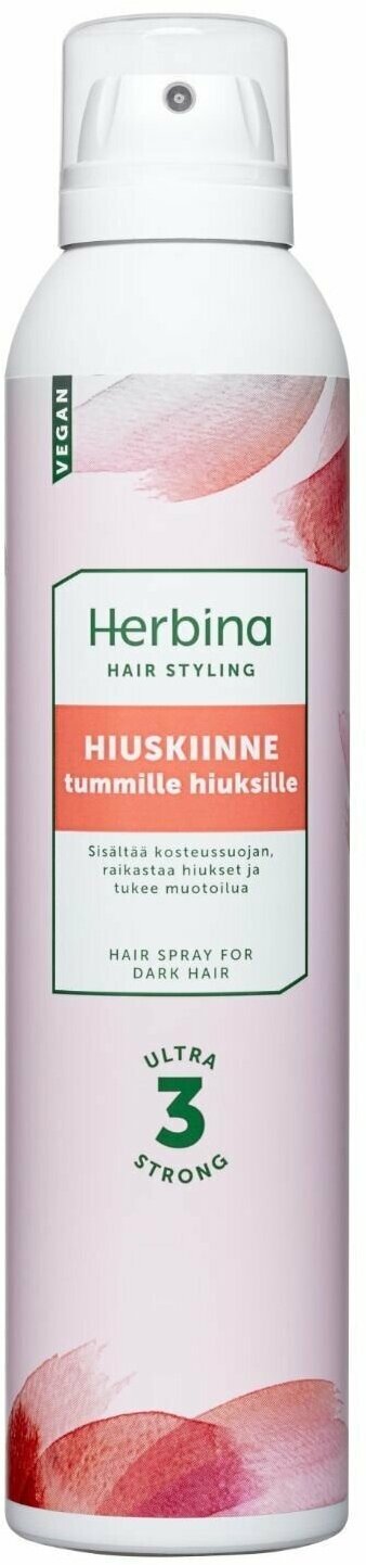 Лак Herbina для темных волос №3 сильная фиксация с экстрактом смородины 250 мл (Из Финляндии)