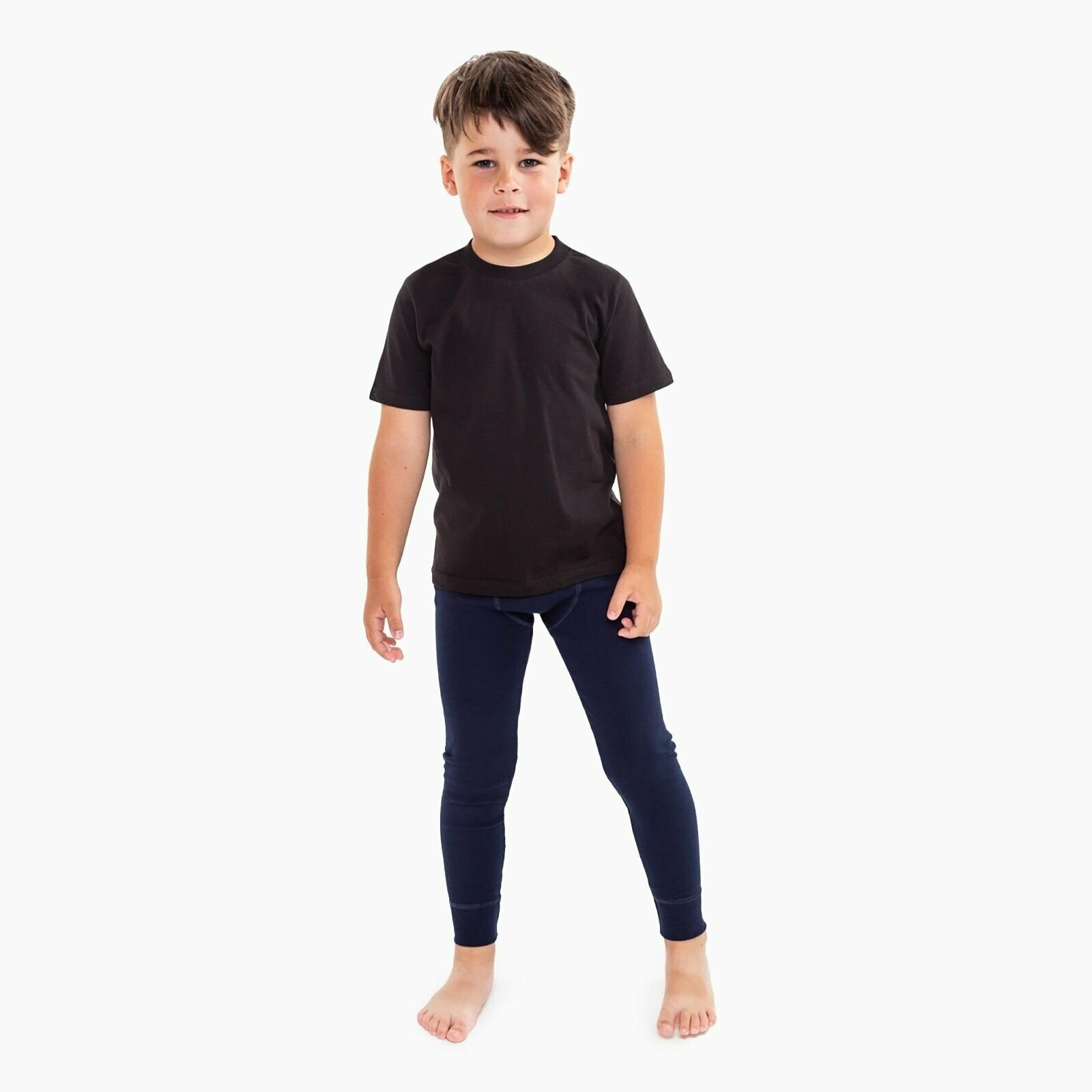 Кальсоны для мальчика (термо), цвет темно-синий, рост 140 см (38)