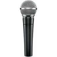 Микрофон проводной Shure SM58-LC, комплектация: микрофон, разъем: XLR 3 pin (F), темно-серый, 1 шт