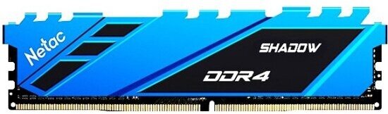 Оперативная память Netac DDR4 8Gb 2666MHz pc-21300 Shadow Blue (NTSDD4P26SP-08B)