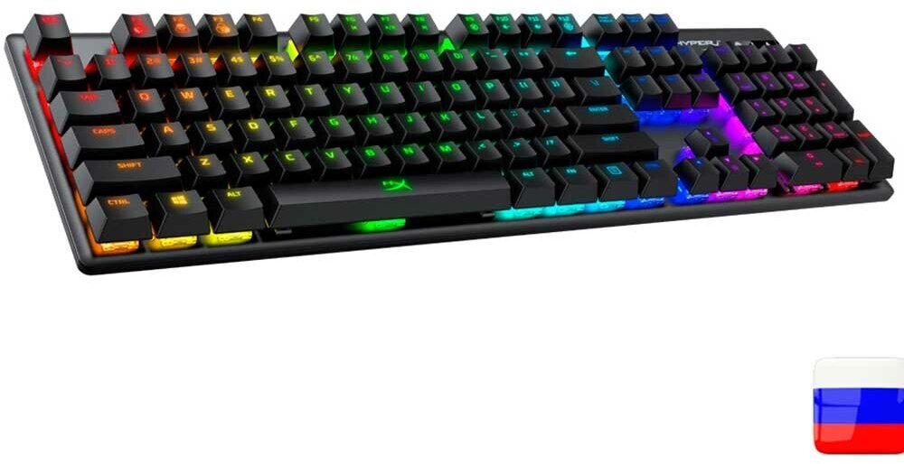 Клавиатура HYPERX Alloy Origins, USB, черный [hx-kb6rdx-ru] - фото №8