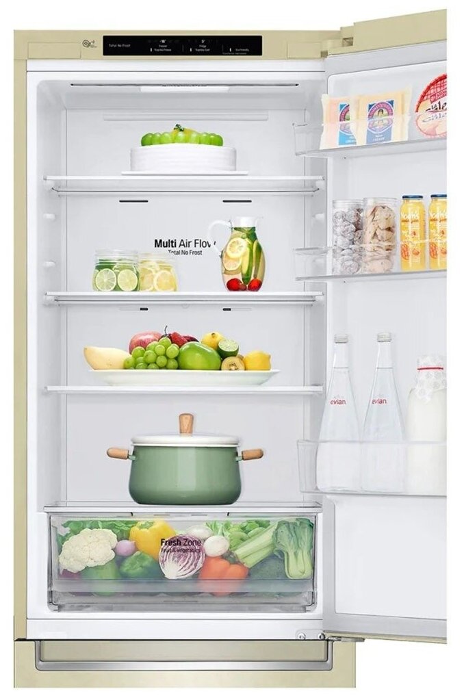 Холодильник LG GC-B459SECL бежевый