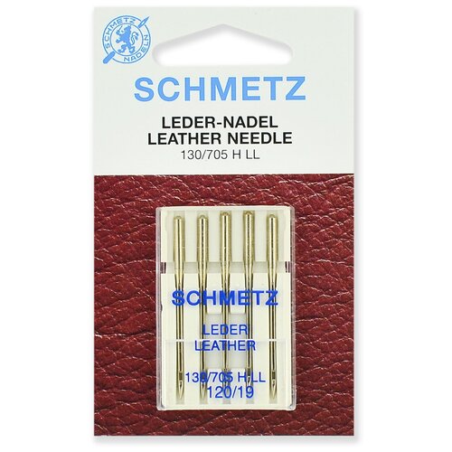 Игла/иглы Schmetz Leather 130/705 H LL 120/19 серебристый